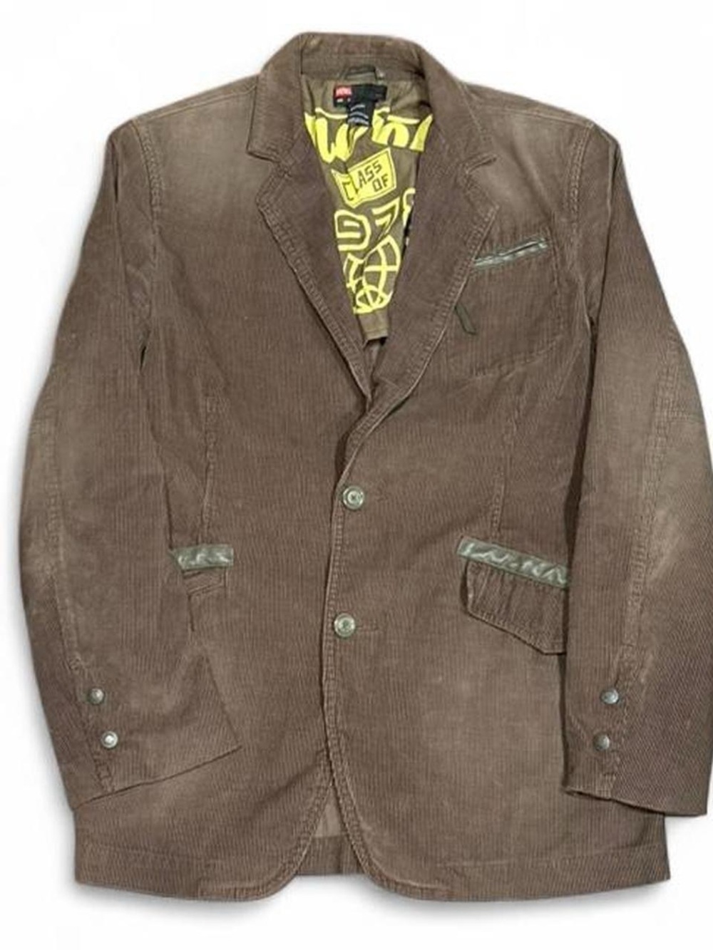 Vintage 90s Diesel Runway Corduroy Archive Padded Blazer Jacket